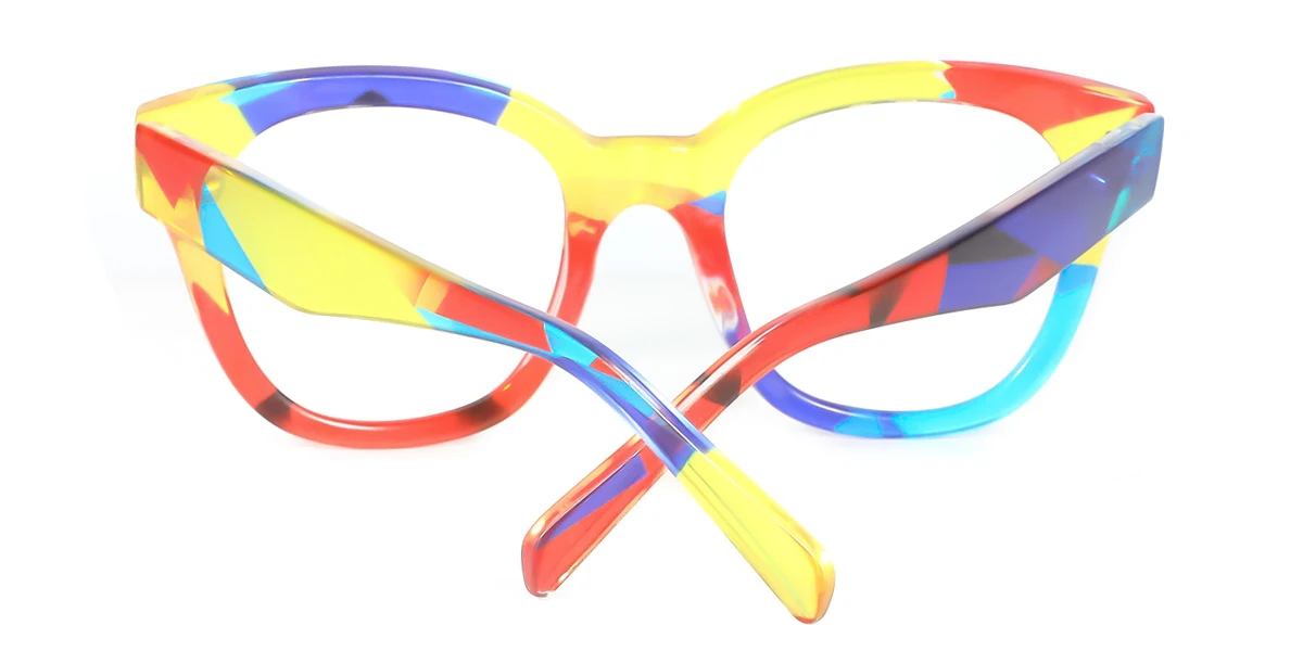 Multicolor Rectangle Gorgeous Custom Engraving Eyeglasses | WhereLight