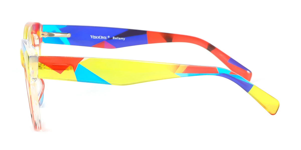 Multicolor Rectangle Gorgeous Custom Engraving Eyeglasses | WhereLight