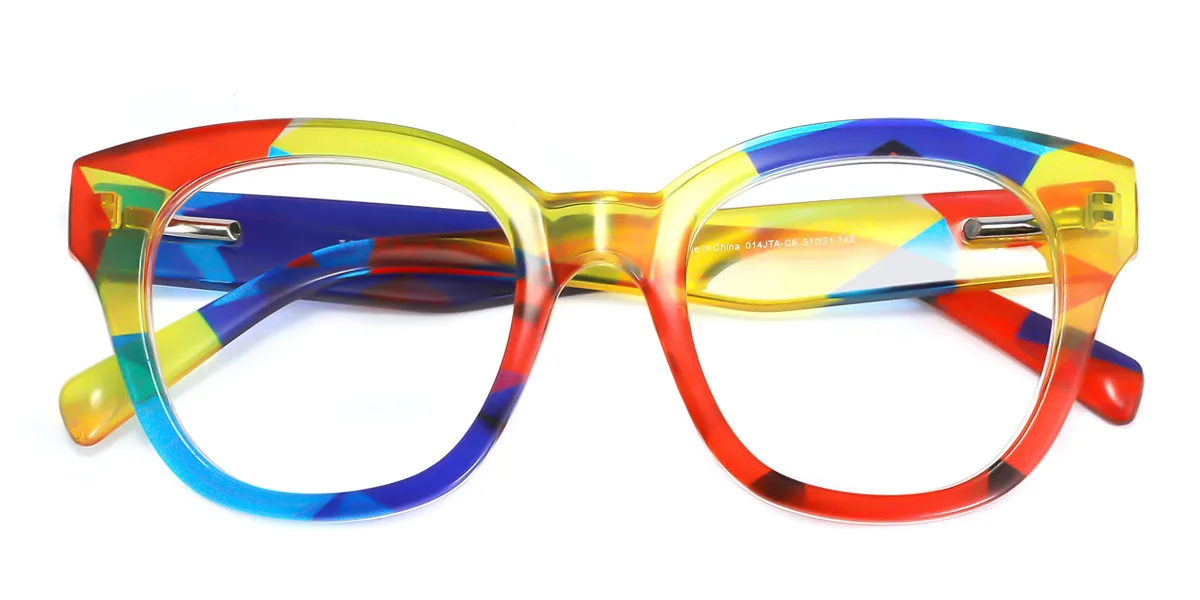 Multicolor Rectangle Gorgeous Custom Engraving Eyeglasses | WhereLight