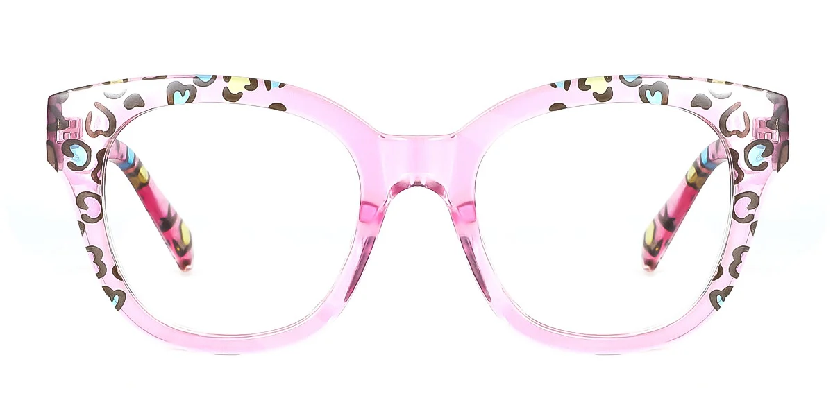 Purple Rectangle Gorgeous Custom Engraving Eyeglasses | WhereLight