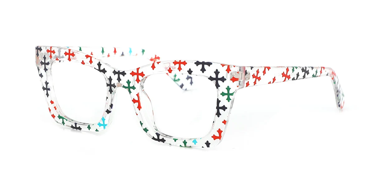 Floral Rectangle Gorgeous  Eyeglasses | WhereLight