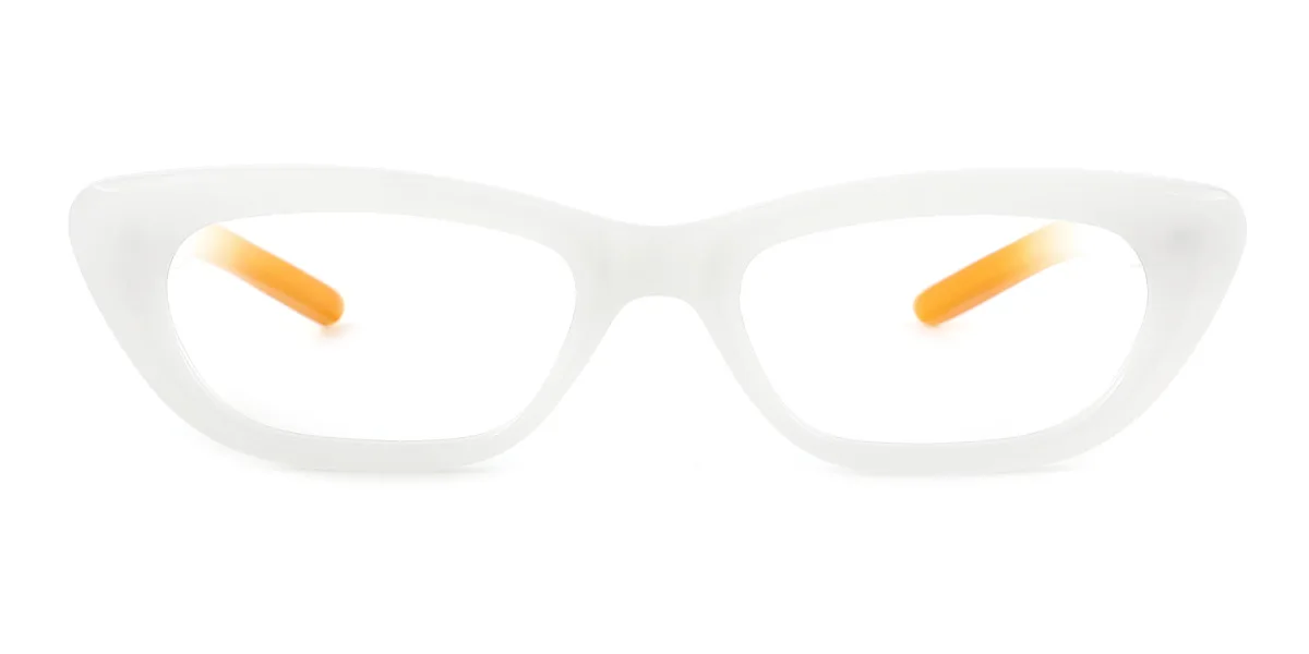 White Cateye Gorgeous  Eyeglasses | WhereLight