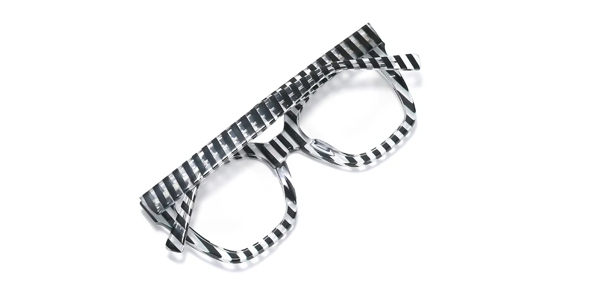 Black Rectangle Unique Spring Hinges Custom Engraving Eyeglasses | WhereLight