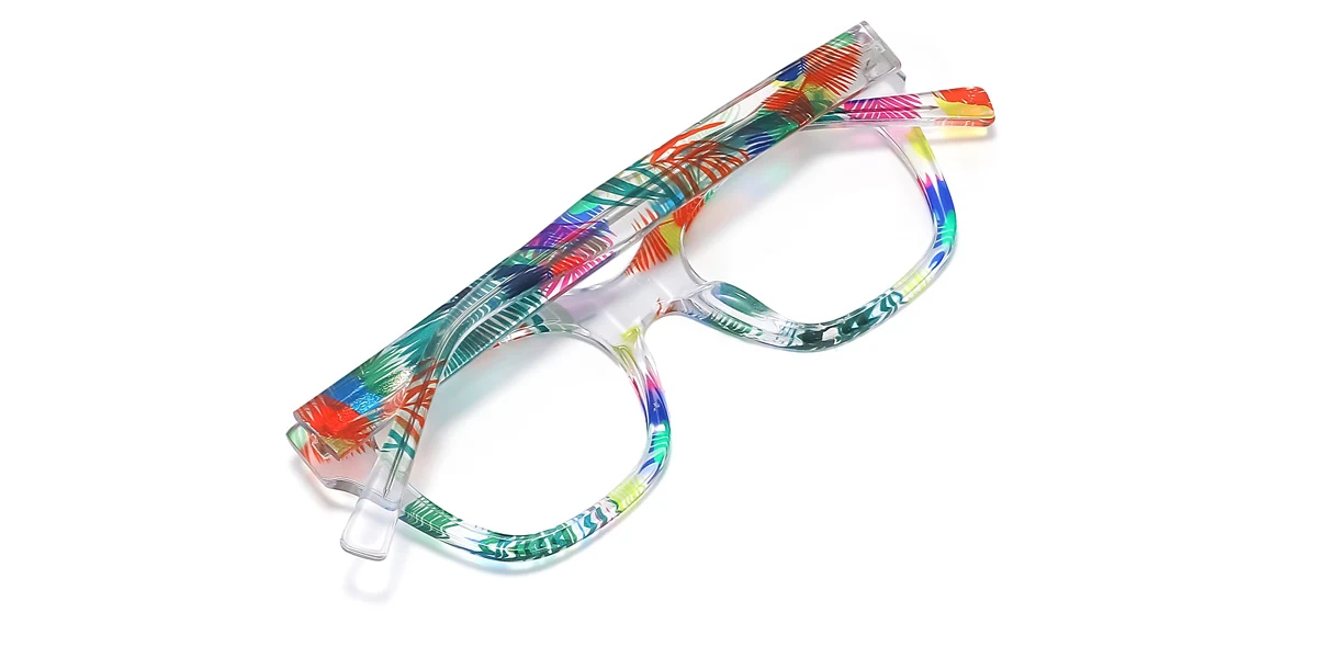 Clear Rectangle Gorgeous Spring Hinges Custom Engraving Eyeglasses | WhereLight