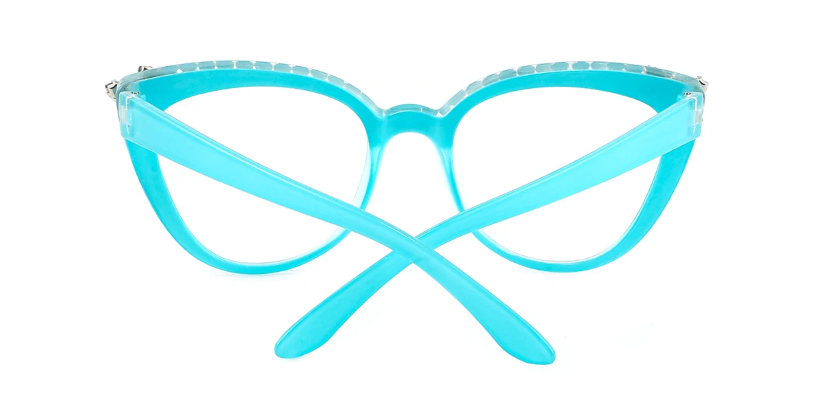 Blue Cateye Unique Gorgeous  Eyeglasses | WhereLight
