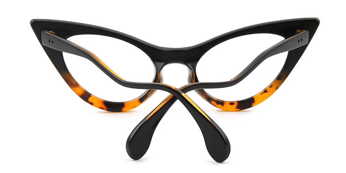 Tortoiseshell Cateye Oval Classic Retro Gorgeous Custom Engraving Eyeglasses | WhereLight