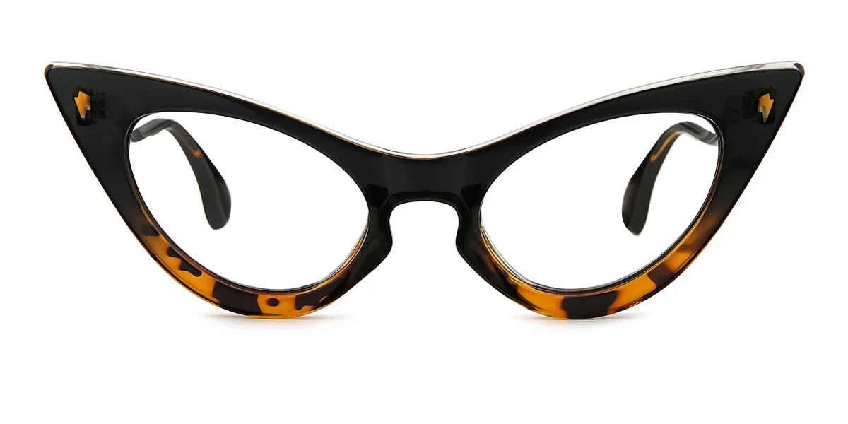 Tortoiseshell Cateye Oval Classic Retro Gorgeous Custom Engraving Eyeglasses | WhereLight
