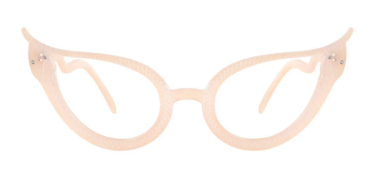 Brown Cateye Unique Custom Engraving Eyeglasses | WhereLight