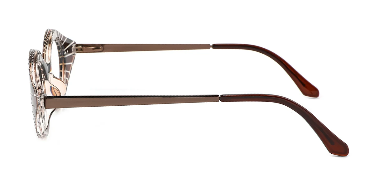 Brown Cateye Gorgeous Spring Hinges Eyeglasses | WhereLight
