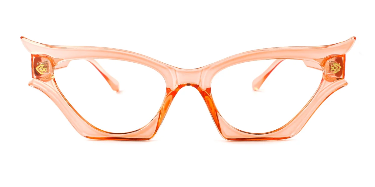 Orange Cateye Gorgeous  Eyeglasses | WhereLight