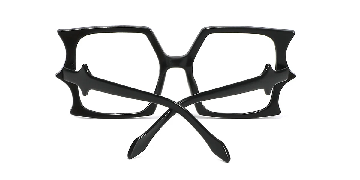 Black Geometric Gorgeous  Eyeglasses | WhereLight