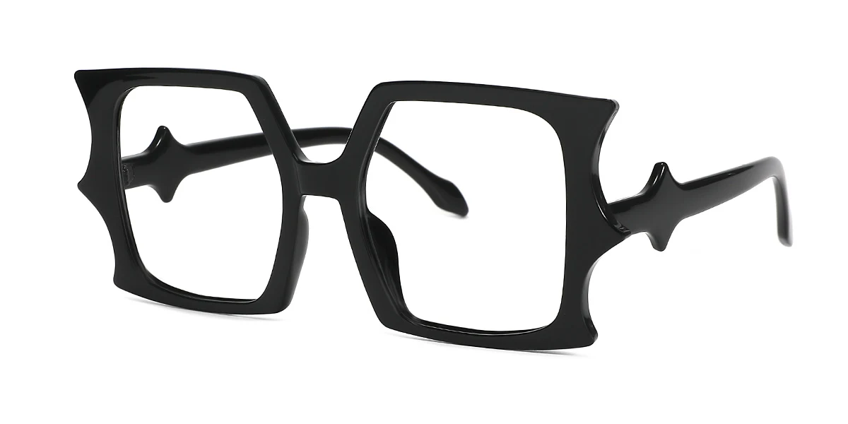 Black Geometric Gorgeous  Eyeglasses | WhereLight