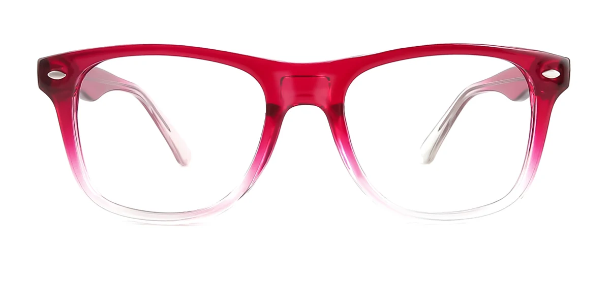 Red Oval Unique Custom Engraving Eyeglasses | WhereLight