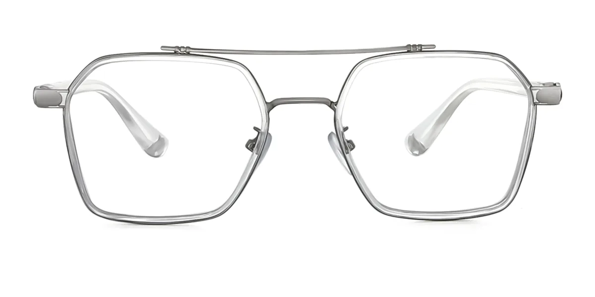 Clear Aviator Unique Custom Engraving Eyeglasses | WhereLight