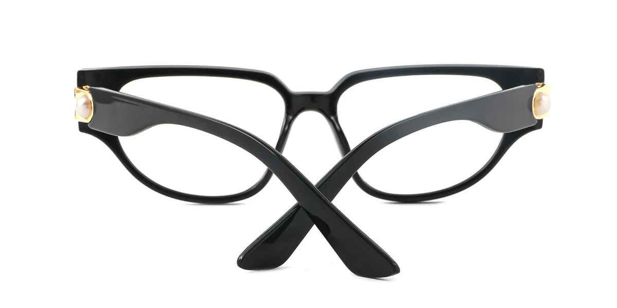 Black Cateye Gorgeous Custom Engraving Eyeglasses | WhereLight