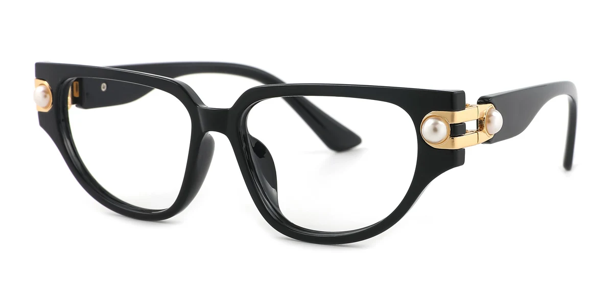 Black Cateye Gorgeous Custom Engraving Eyeglasses | WhereLight