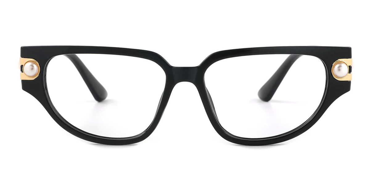 Black Cateye Gorgeous Custom Engraving Eyeglasses | WhereLight