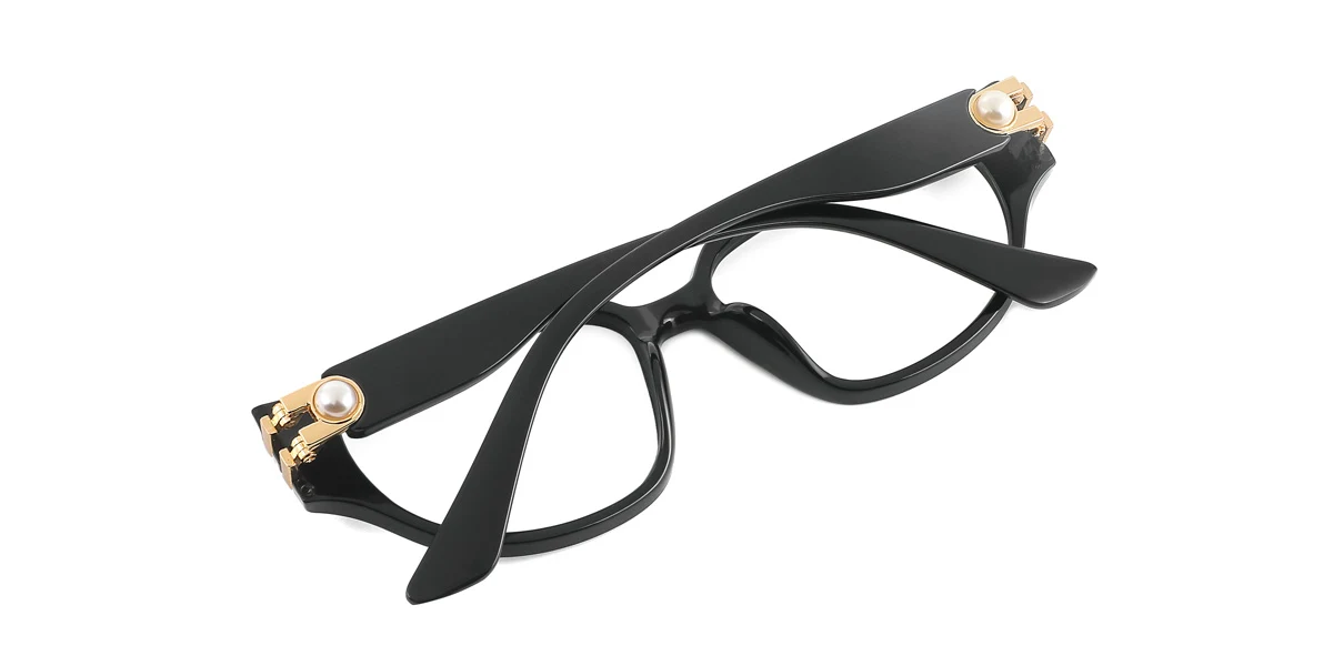 Black Cateye Gorgeous Custom Engraving Eyeglasses | WhereLight