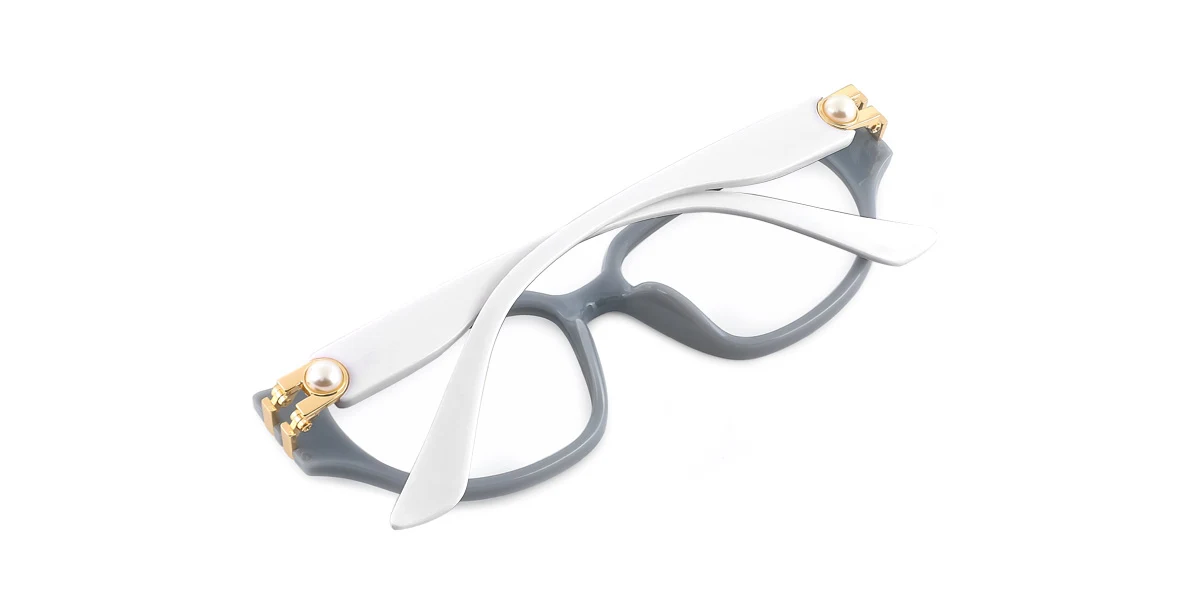 Grey Cateye Gorgeous Custom Engraving Eyeglasses | WhereLight