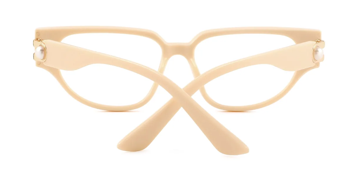 Yellow Cateye Gorgeous Custom Engraving Eyeglasses | WhereLight