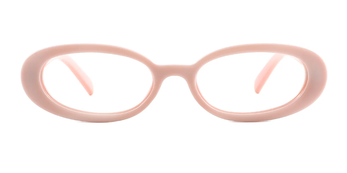 Pink Oval Classic Retro Custom Engraving Eyeglasses | WhereLight