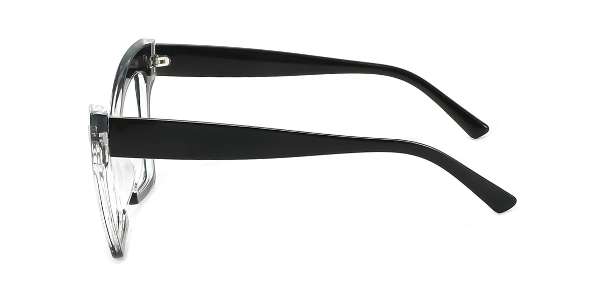 Black Cateye Retro  Eyeglasses | WhereLight