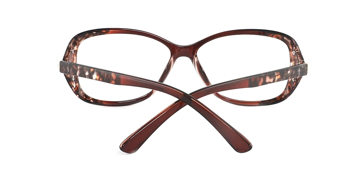Tortoiseshell Oval Classic Custom Engraving Eyeglasses | WhereLight