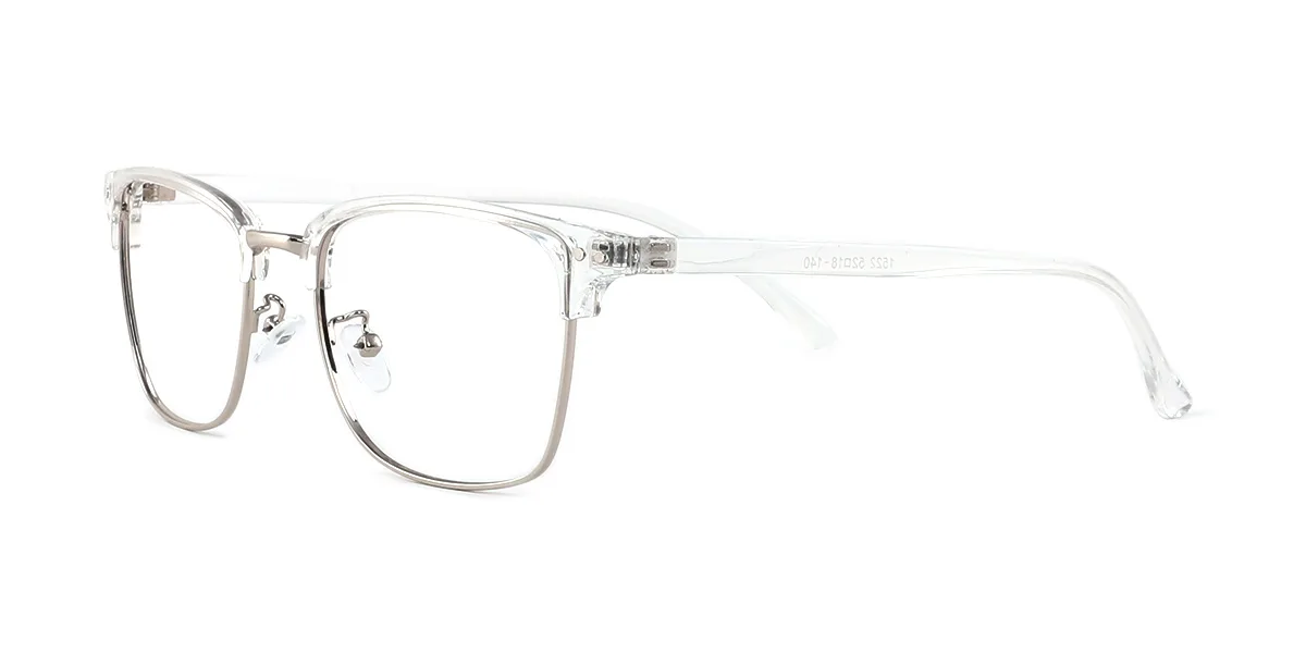Clear Oval Classic Super Light Custom Engraving Eyeglasses | WhereLight
