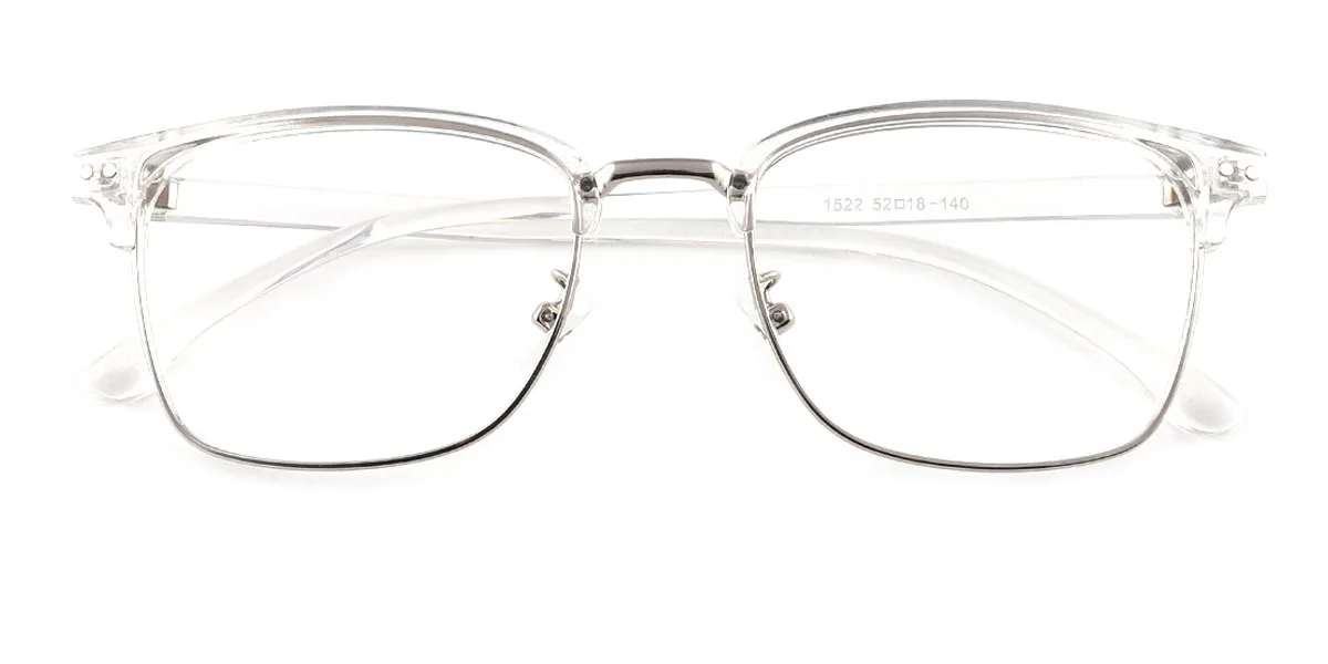 Clear Oval Classic Super Light Custom Engraving Eyeglasses | WhereLight