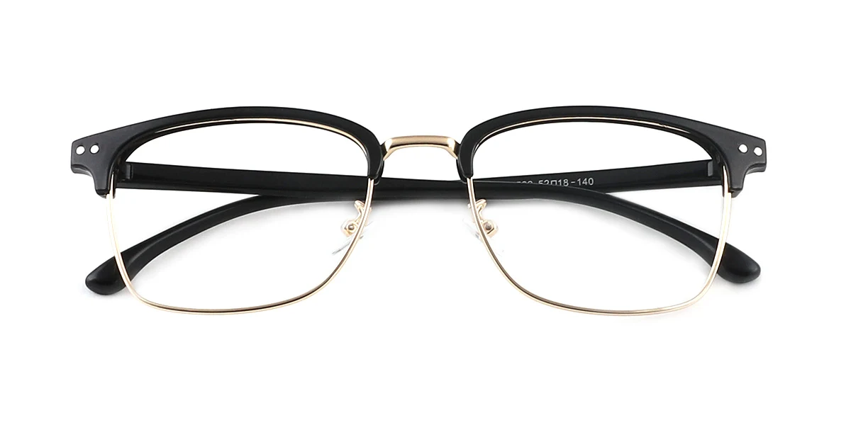 Gold Oval Classic Super Light Custom Engraving Eyeglasses | WhereLight