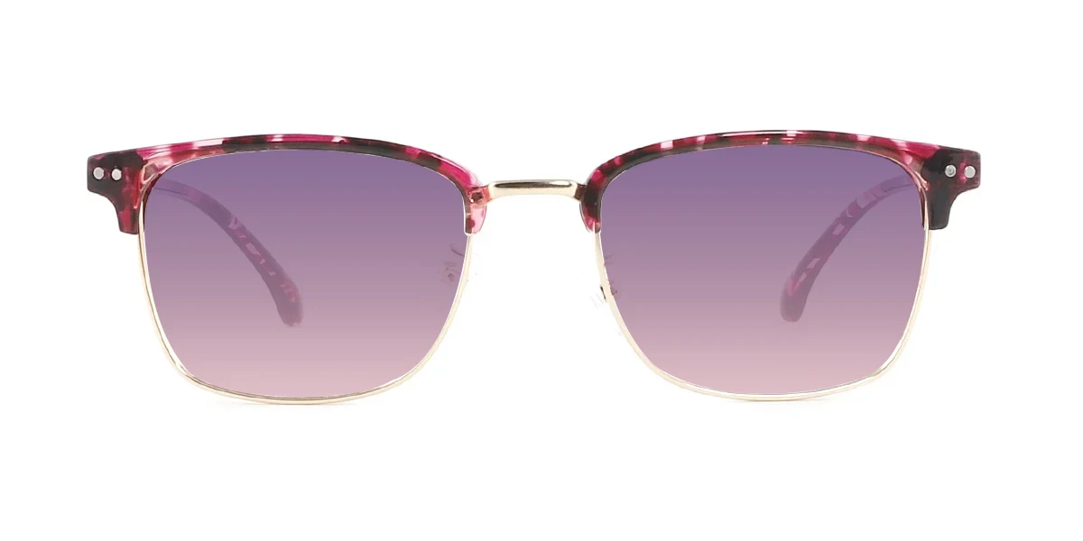 Purple Oval Classic Super Light Custom Engraving Eyeglasses | WhereLight