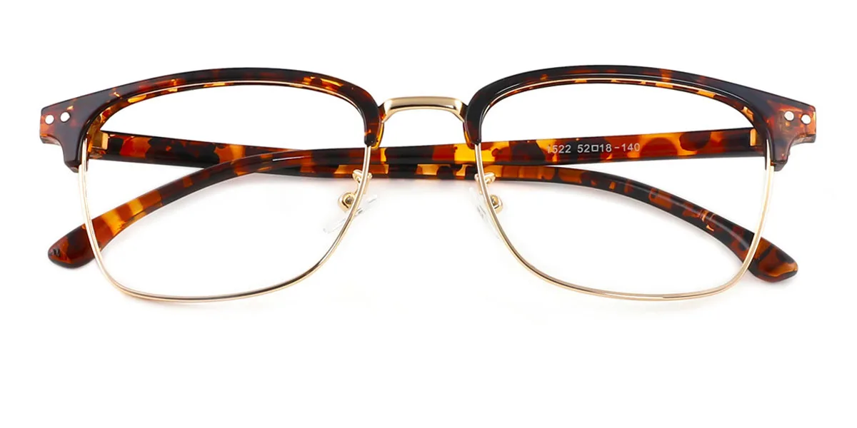 Tortoiseshell Oval Classic Super Light Custom Engraving Eyeglasses | WhereLight