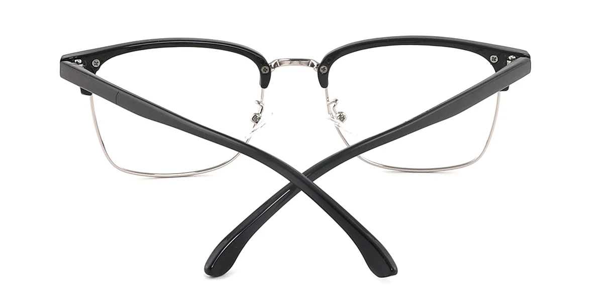 Silver Oval Classic Super Light Custom Engraving Eyeglasses | WhereLight