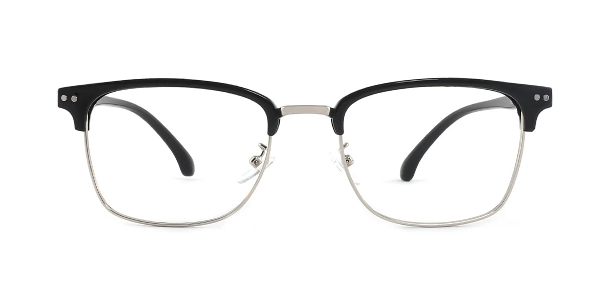 Silver Oval Classic Super Light Custom Engraving Eyeglasses | WhereLight