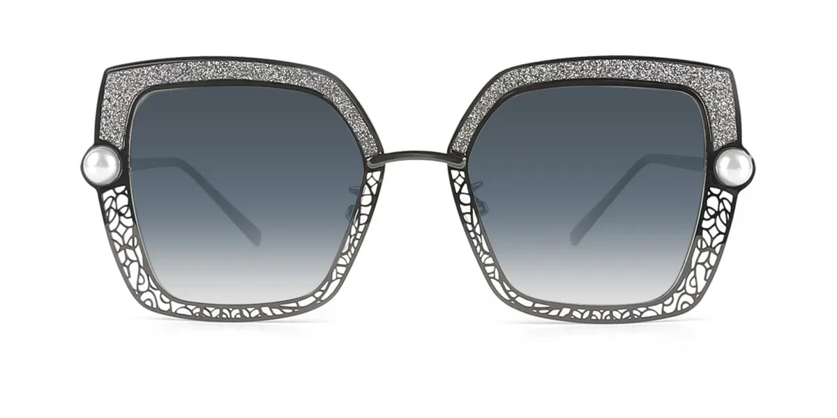 Black Geometric Gorgeous  Eyeglasses | WhereLight