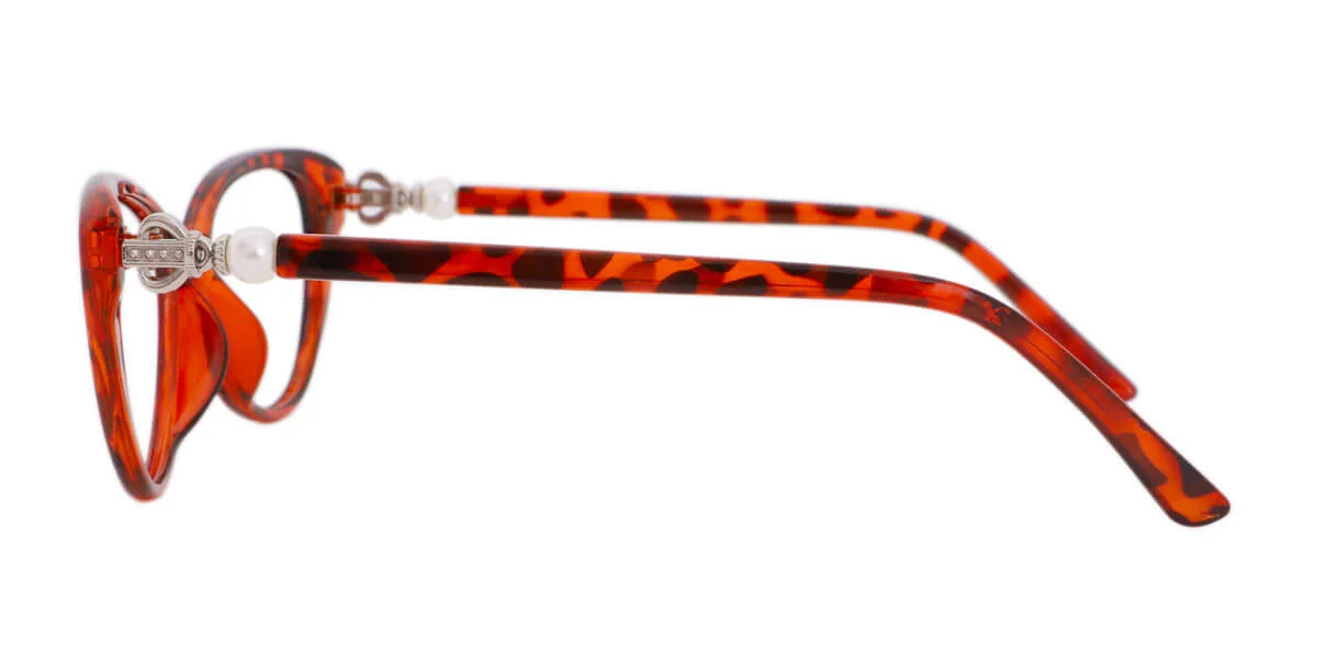 Tortoiseshell Cateye Unique Custom Engraving Eyeglasses | WhereLight