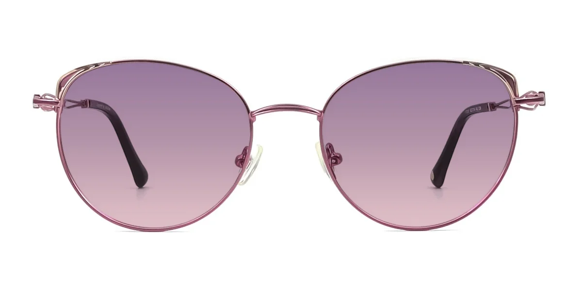 Purple Oval Simple Retro Super Light Eyeglasses | WhereLight