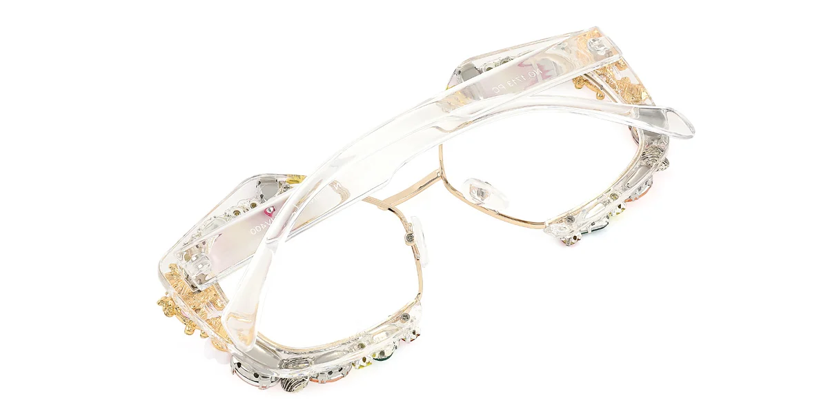 Clear Irregular Gorgeous  Eyeglasses | WhereLight
