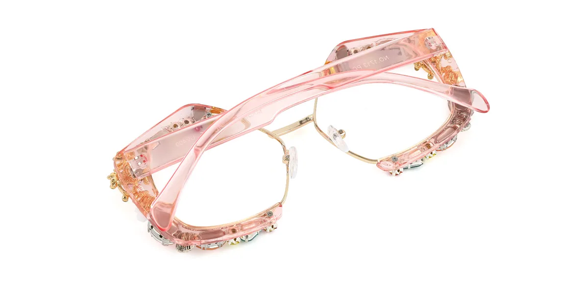 Pink Irregular Gorgeous  Eyeglasses | WhereLight