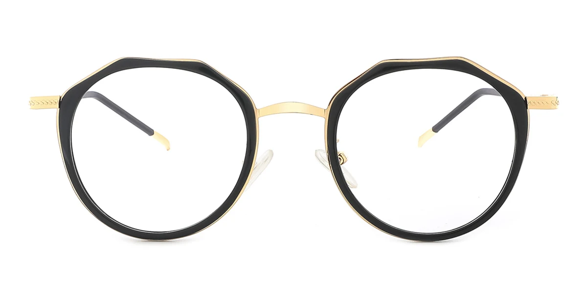 Black Geometric Unique Gorgeous  Eyeglasses | WhereLight