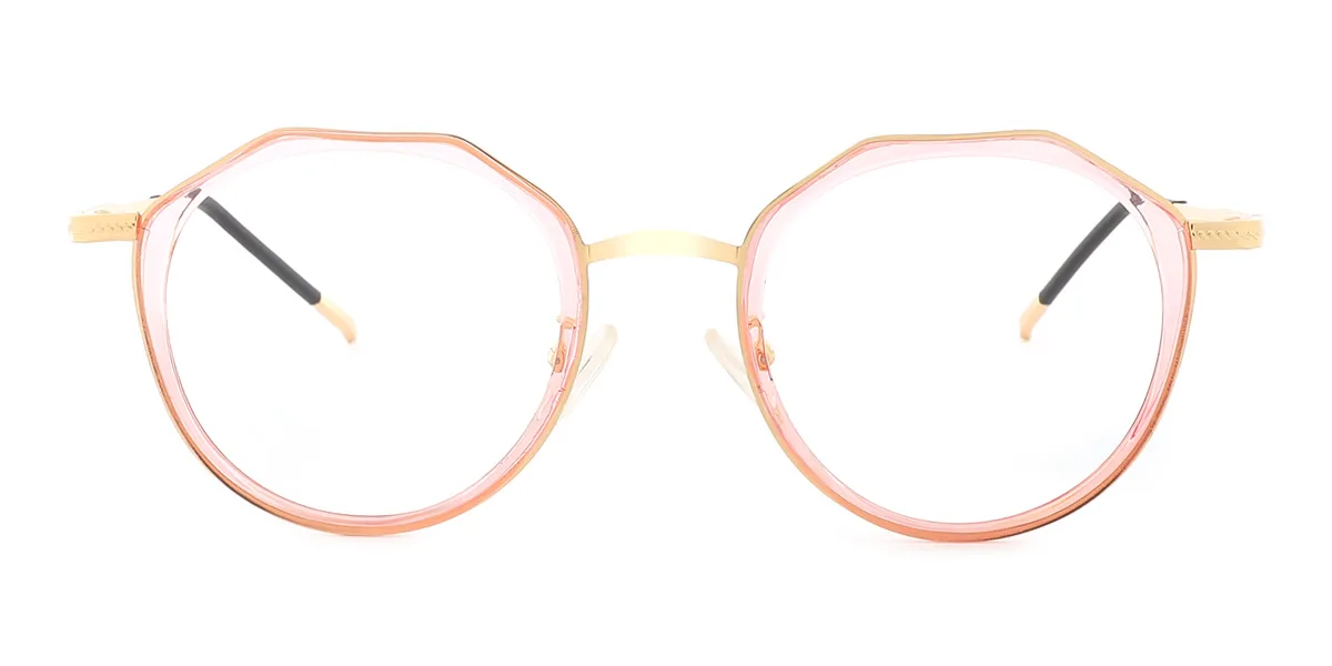 Pink Geometric Unique Gorgeous  Eyeglasses | WhereLight