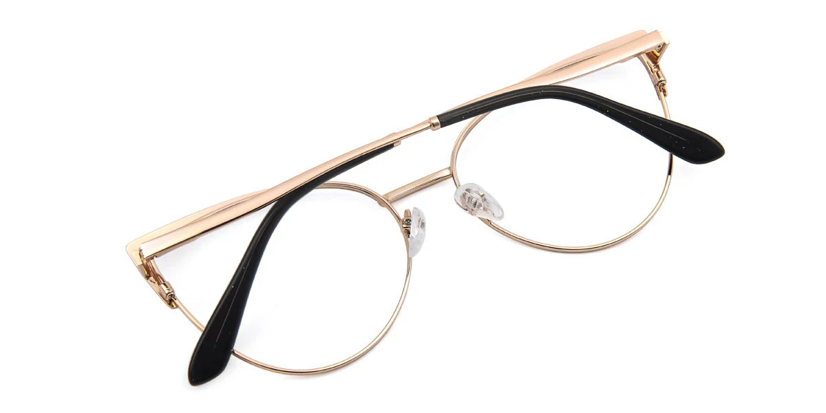 Black Cateye Unique Gorgeous Spring Hinges Custom Engraving Eyeglasses | WhereLight