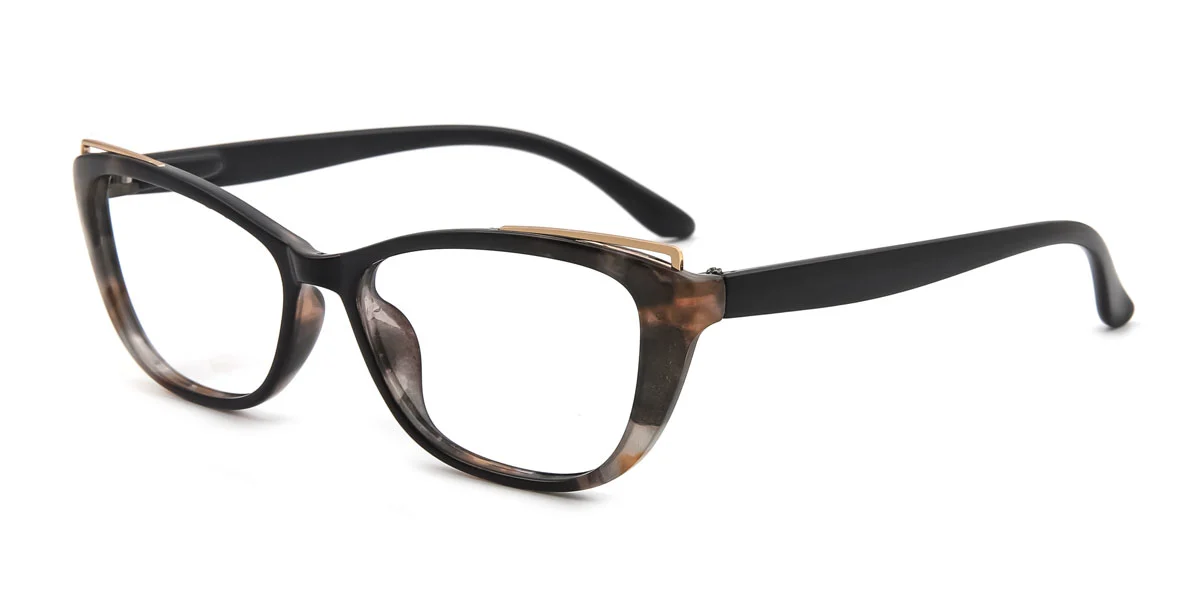 Brown Cateye Unique Gorgeous Spring Hinges Super Light Custom Engraving Eyeglasses | WhereLight