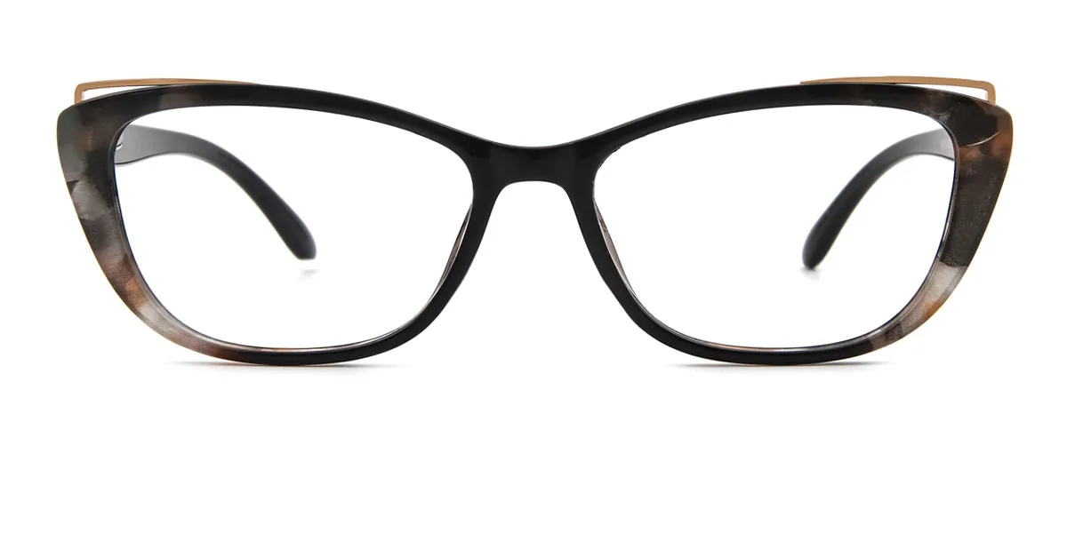 Brown Cateye Unique Gorgeous Spring Hinges Super Light Custom Engraving Eyeglasses | WhereLight