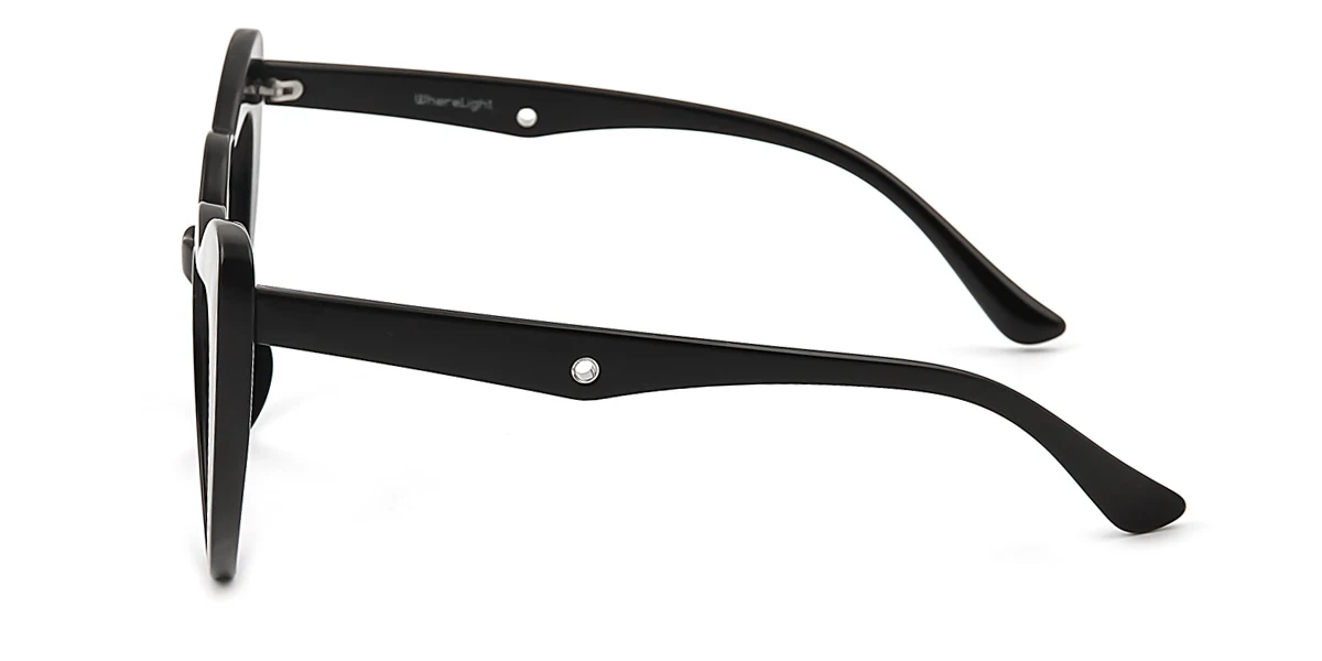 Black Heart Irregular Classic Unique Gorgeous Custom Engraving Eyeglasses | WhereLight