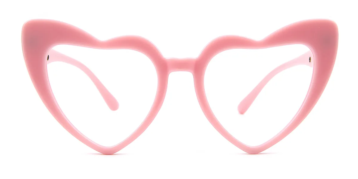 Pink Heart Irregular Classic Unique Gorgeous Custom Engraving Eyeglasses | WhereLight