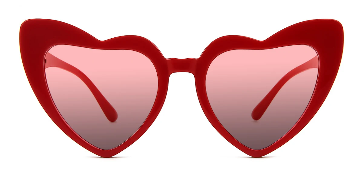 Red Heart Irregular Classic Unique Gorgeous Custom Engraving Eyeglasses | WhereLight