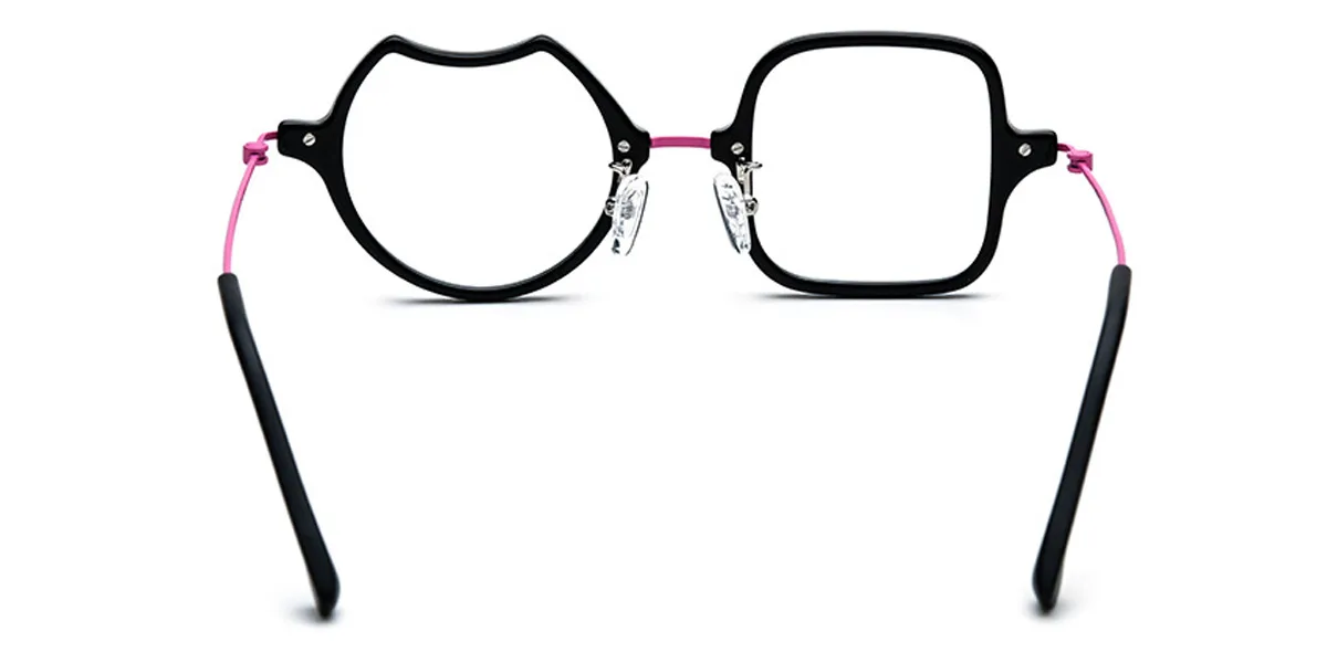 Pink Rectangle Irregular Unique Gorgeous  Eyeglasses | WhereLight