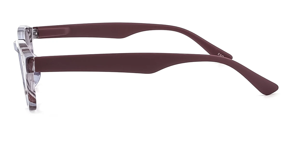 Brown Oval Retro Spring Hinges Custom Engraving Eyeglasses | WhereLight