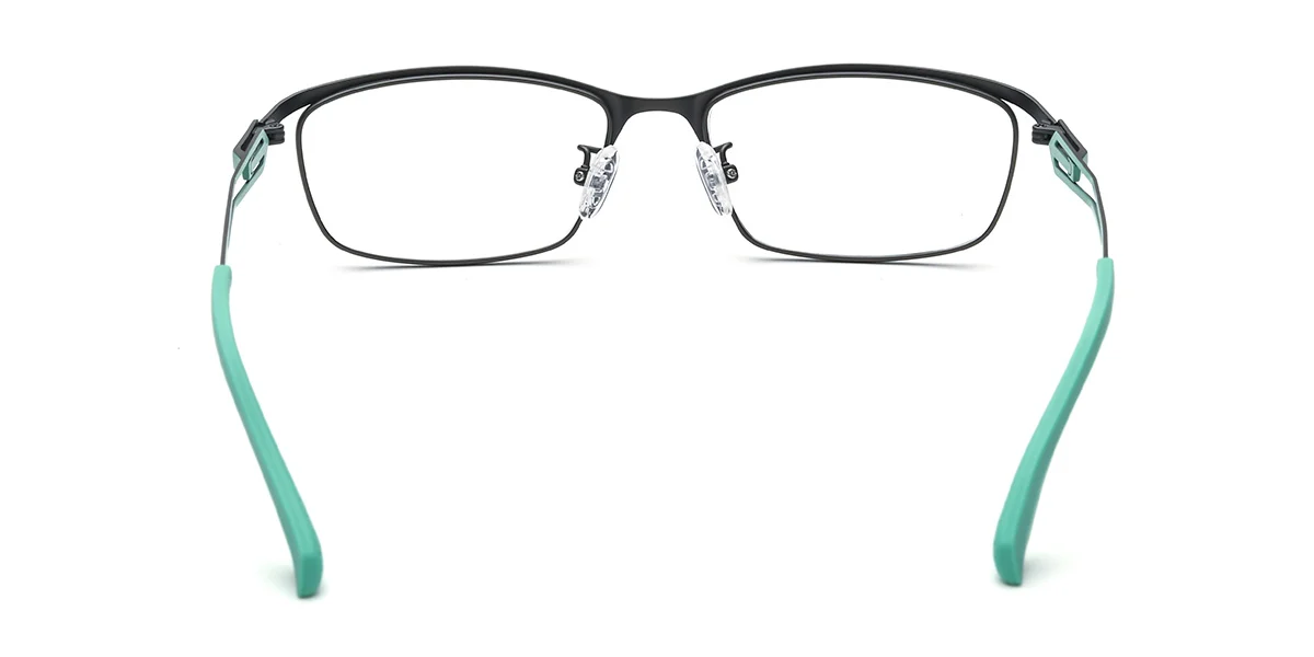 Grey Rectangle Retro Custom Engraving Eyeglasses | WhereLight